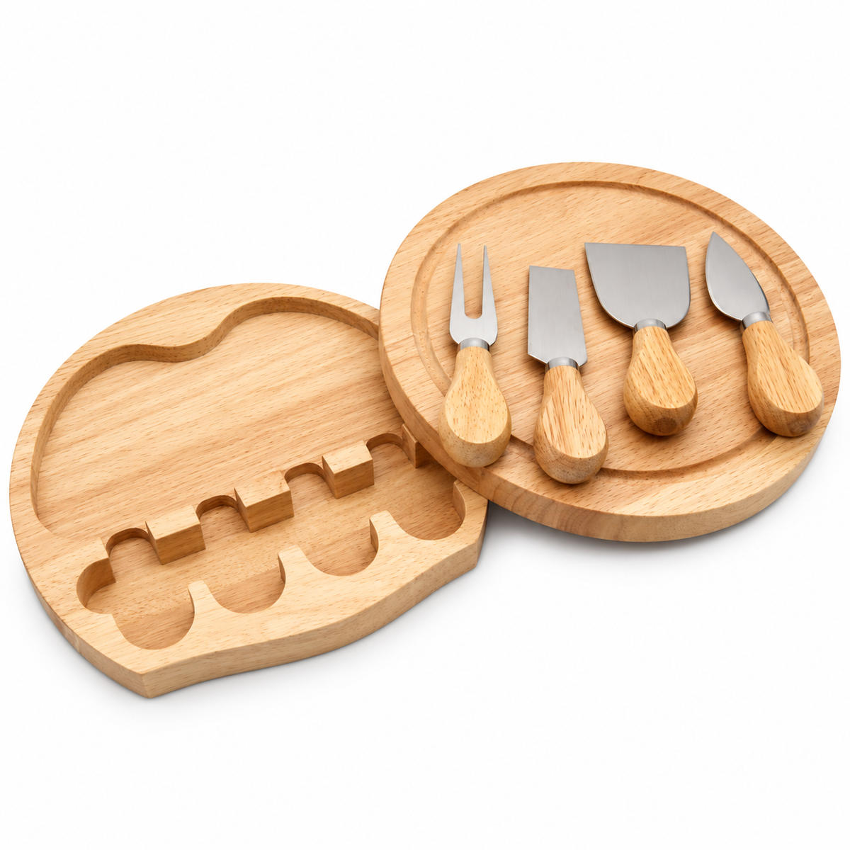 Wooden Cheese Board Set
