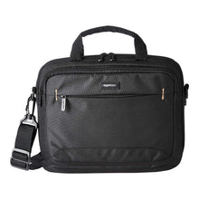 Amazon Basics 15.6 in Laptop Bag with Shoulder Strap and Handle, Large Capacity, Spacious Compartments, Black