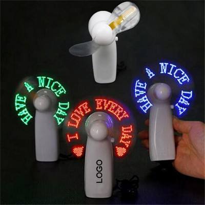 LED Message Handheld Fan