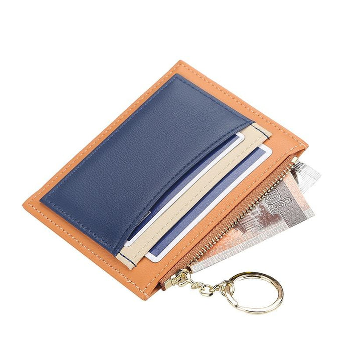 Minimal PU Leather Coin & Card Pouch