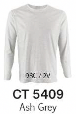 CT54 Plain Cotton Long Sleeve T-Shirt (Unisex)