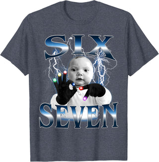 Ai Baby 67 Six Seven Bootleg Hand Gloving Niche Ai Baby Meme T-Shirt
