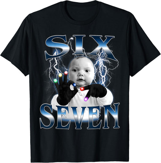 Ai Baby 67 Six Seven Bootleg Hand Gloving Niche Ai Baby Meme T-Shirt