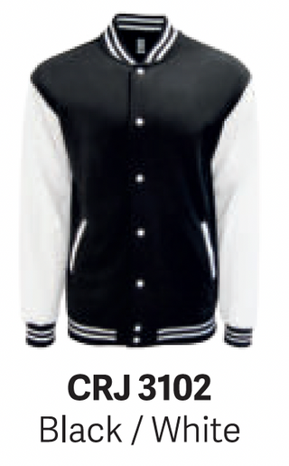 CRJ3100 Varsity Baseball Jacket (Unisex)