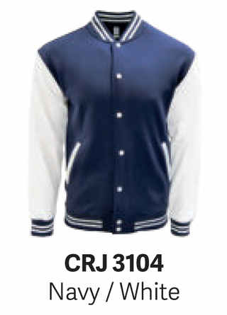 CRJ3100 Varsity Baseball Jacket (Unisex)