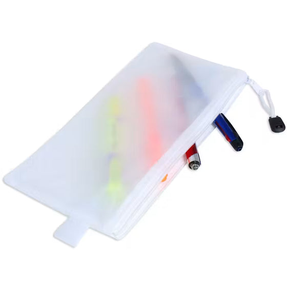 Clear PVC Stationery Zip Pouch