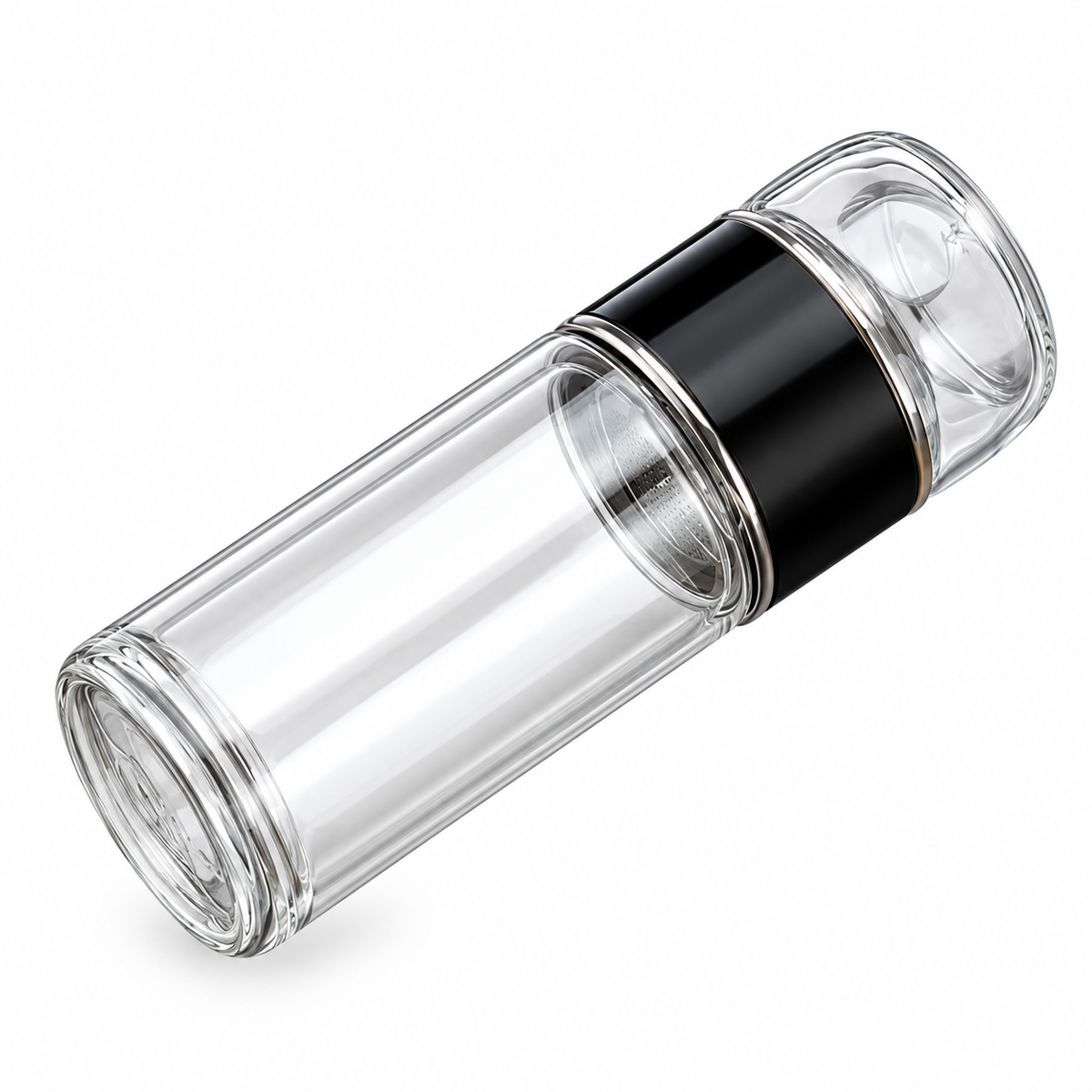 BrewShield 280ml Double Wall Glass Flask