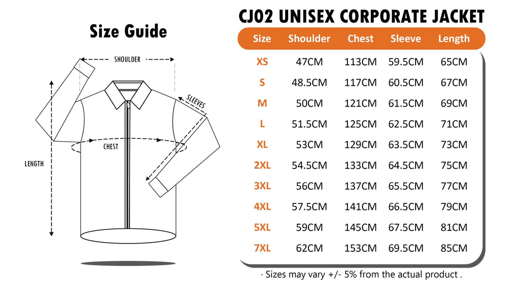 CJ02 Corporate Full-Zip Jacket (Unisex)