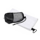 Microfiber Carabiner Sports Towel with Drawstring Pouch
