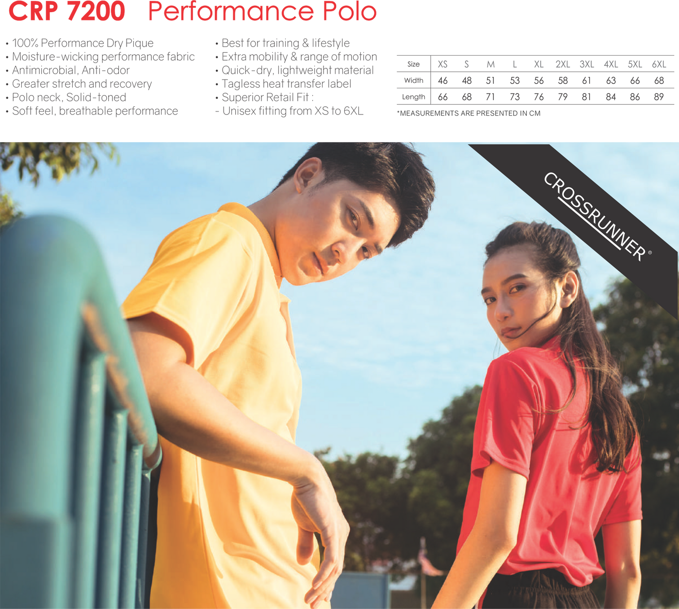 CRP7200 Crossrunner Dri-Fit Performance Polo (Unisex)