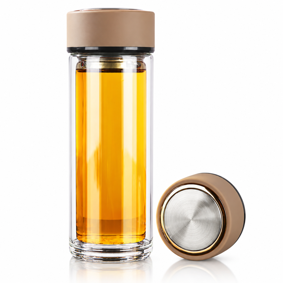 ClearNest 350ml Double Wall Glass Bottle