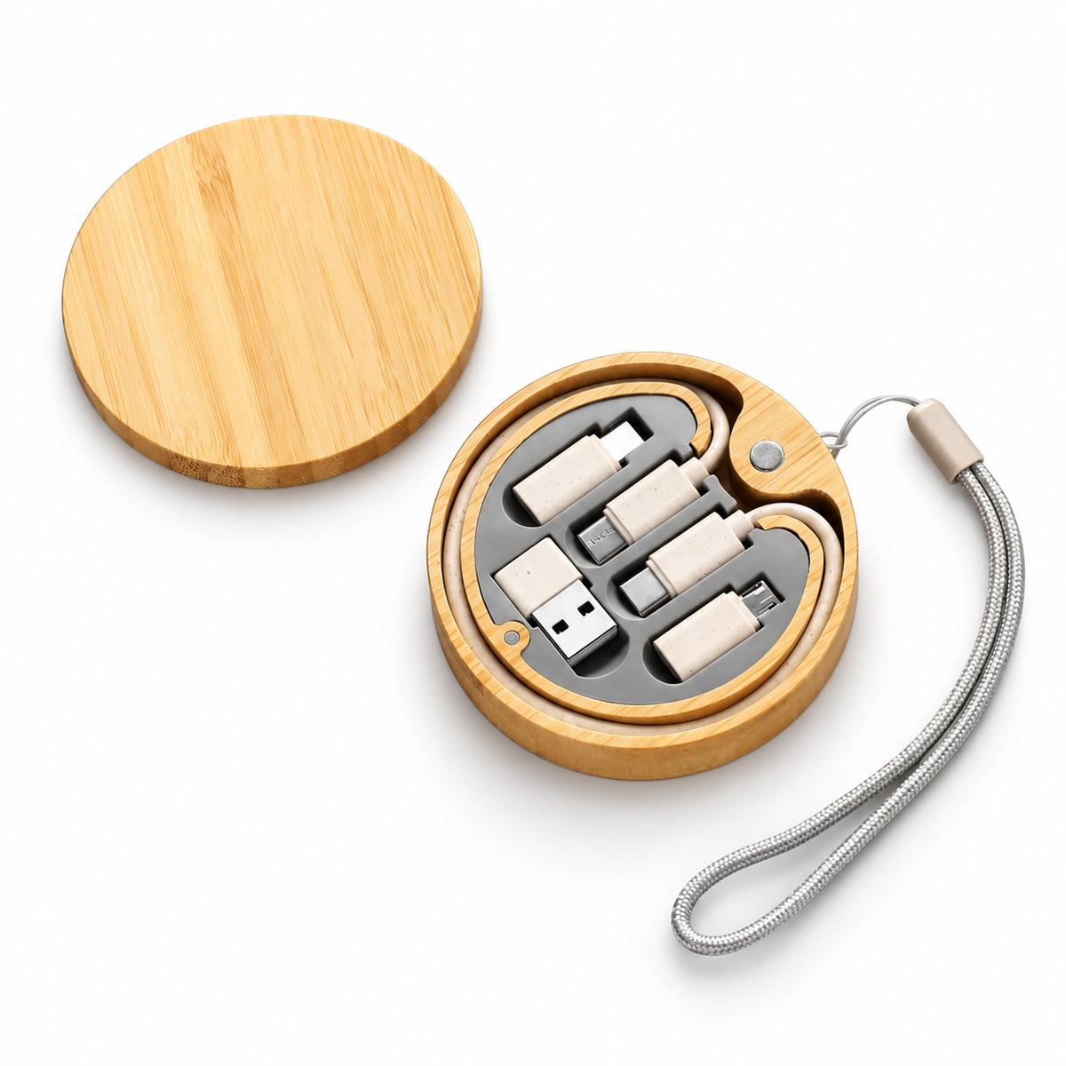 Eco Bamboo Charging Cable Kit