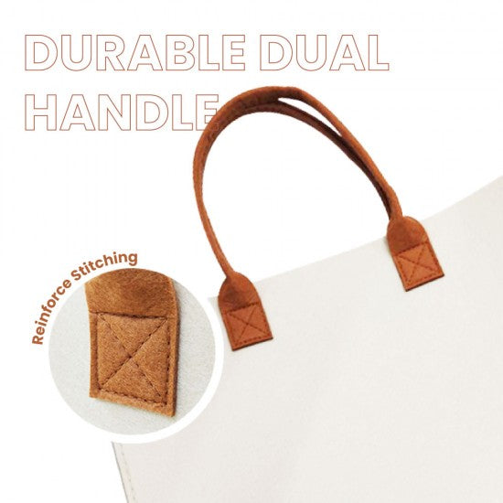DuoToneWeave Felt Tote M - hover image