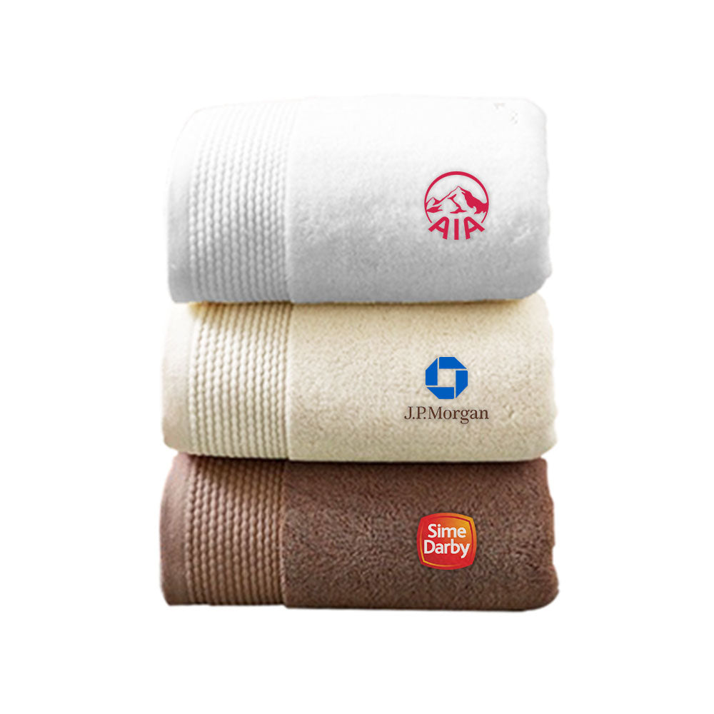 Cotton Towel with Drawstring Pouch