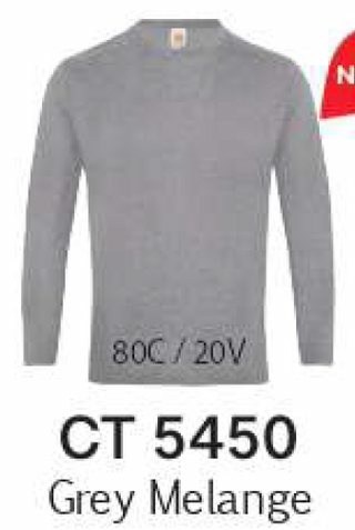 CT54 Plain Cotton Long Sleeve T-Shirt (Unisex)