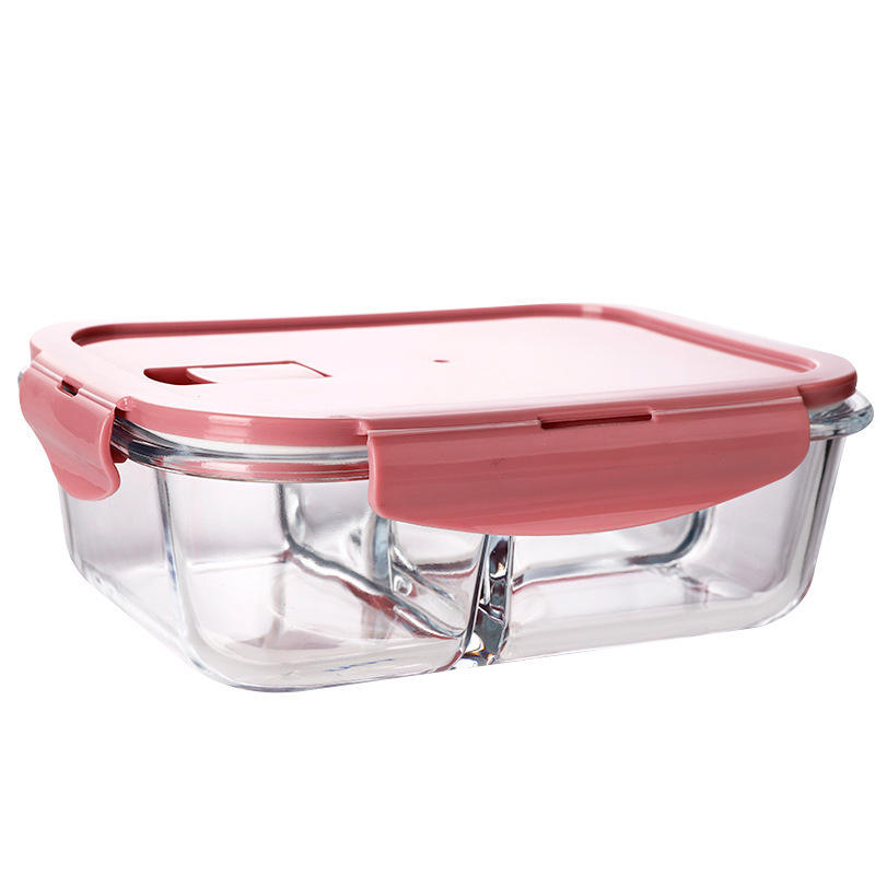 Borosilicate Glass 2-Compartment Lunch Box