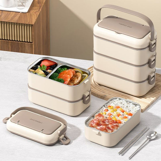 Trio-Layer Stainless Steel Thermal Lunch Box