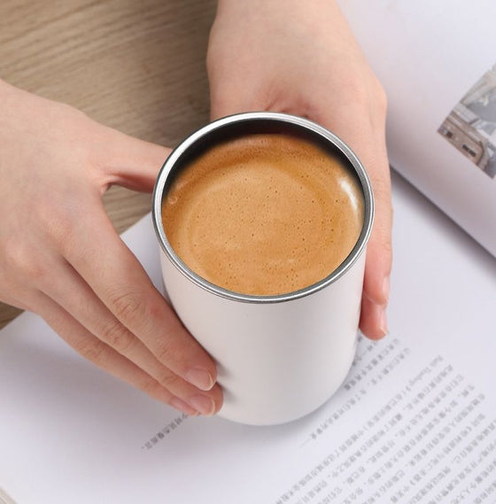 300ml Stainless Steel Cup with Lid - hover image