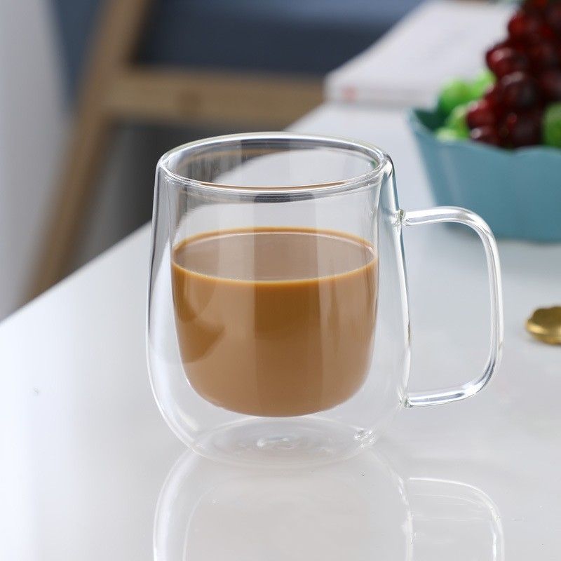 350ml FloatView Double Wall Thermal Glass Mug