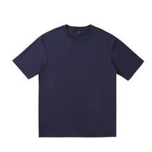 Customizable Pattern Solid Color 240gsm Oversize 65% Cotton 35% Polyester Fiber Round Neck T-Shirt  Casual Style