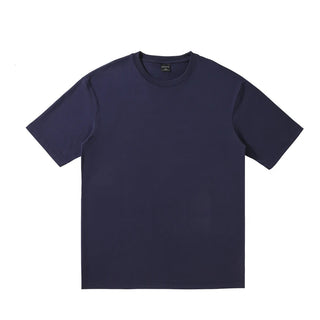 Customizable Pattern Solid Color 240gsm Oversize 65% Cotton 35% Polyester Fiber Round Neck T-Shirt  Casual Style