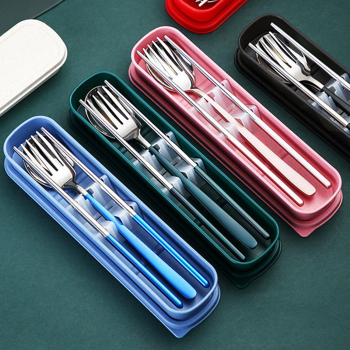 Elegant Stainless Steel Travel Cutlery Set