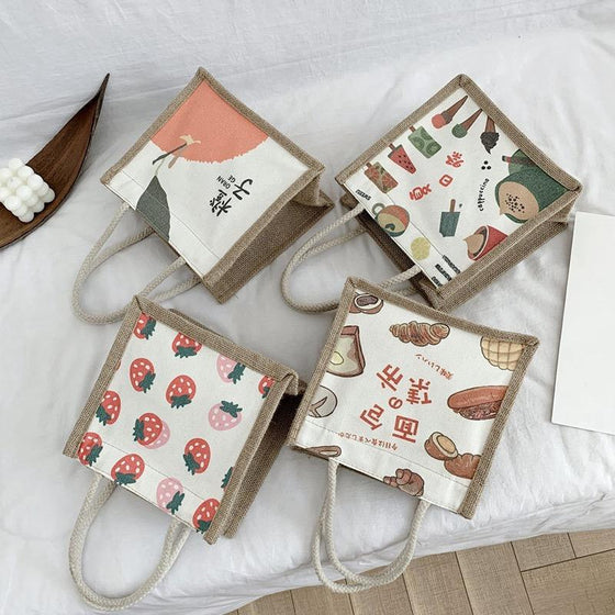 Canvas Jute Laminated Tote S - hover image