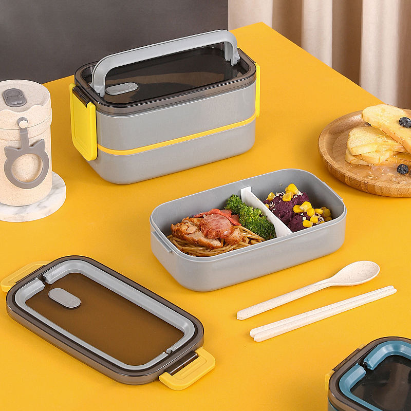 Microwavable Double-Layer Lunch Box