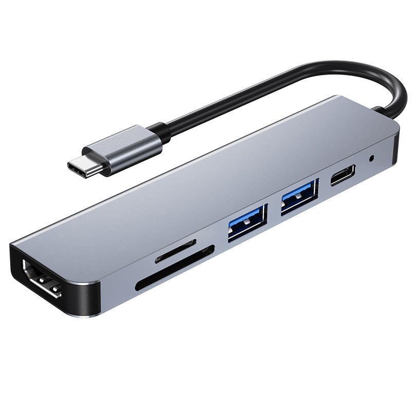 Compact 6-in-1 USB-C Hub