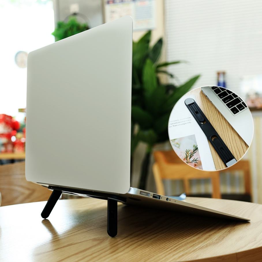 Slim Foldable Laptop Stand with Adhesive Backing