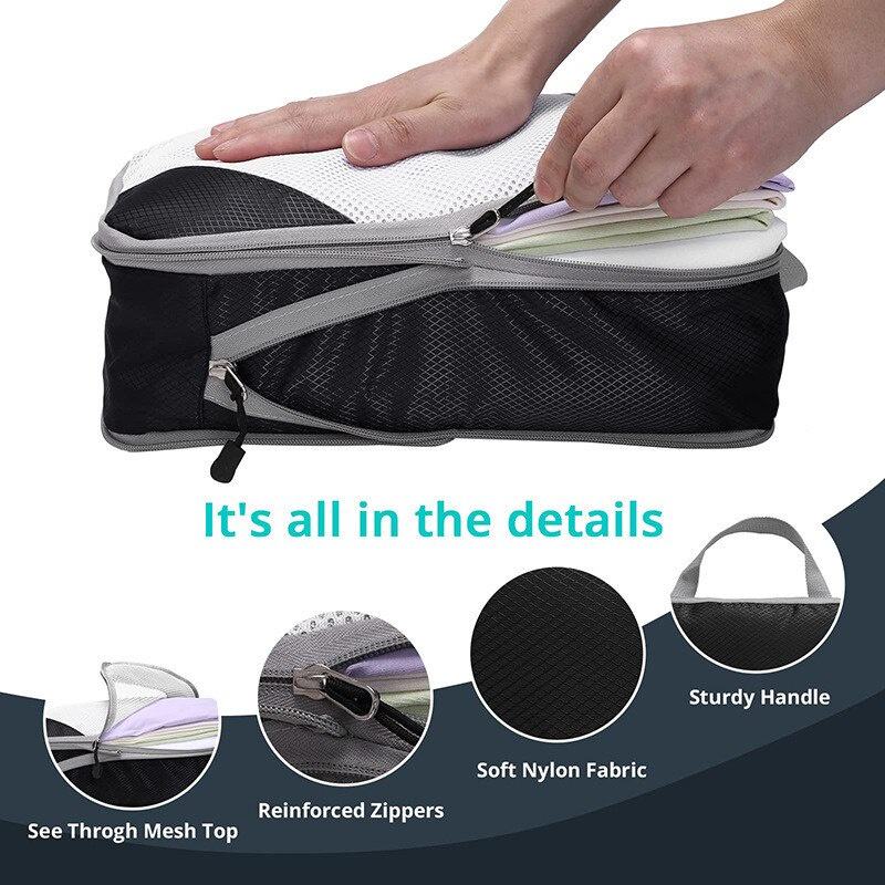 4-Piece Compression Packing Cube Set