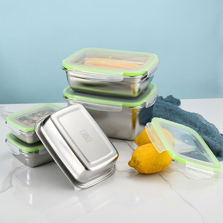 550/850ml AirTight Stainless Steel LunchBox