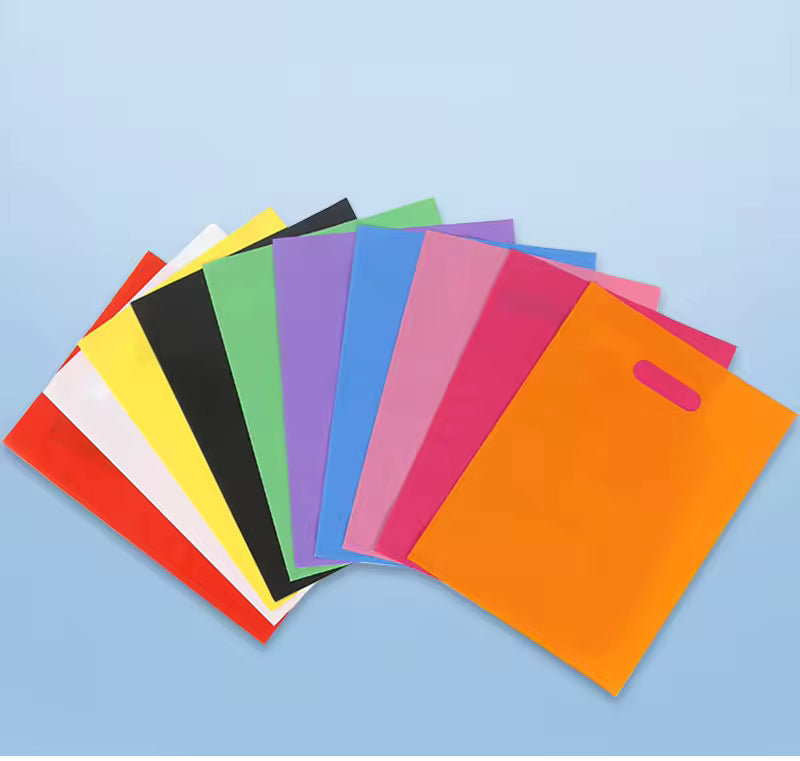 Custom Printing Plastic Bag with Die-Cut Handle