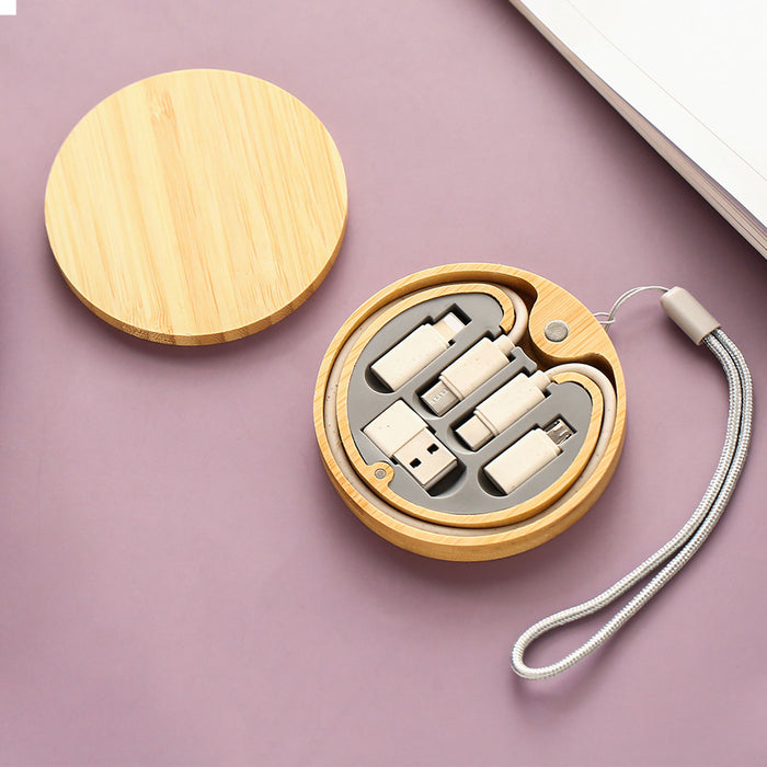 Eco Bamboo Charging Cable Kit