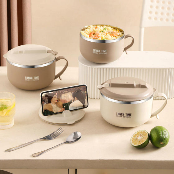 1200ml Portable Insulated Ramen Bowl - hover image