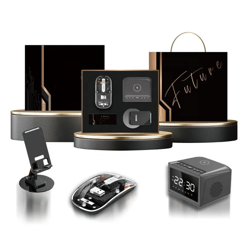 Useful Business Products Giftsets for Daily Life Mouse Phone Stand Speaker Corporate Gifts Set for Executives with Ai Innovation