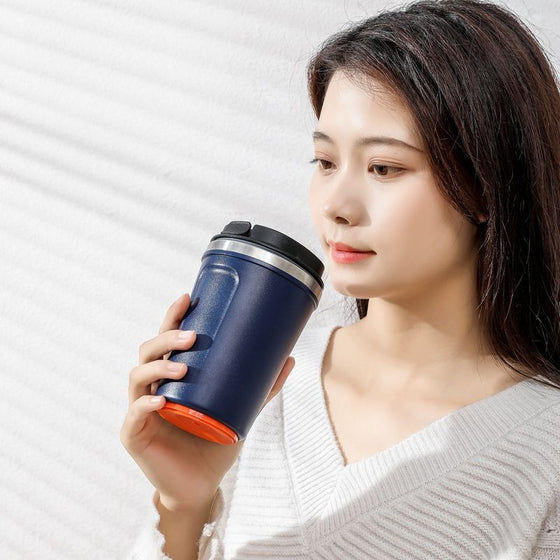 340ml Stainless Steel Suction Coffee Mug - hover image