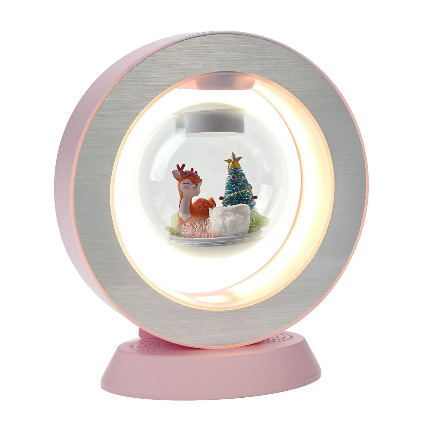 Smart AI Acrylic for Speaker Magnetic Levitation Eternal Flower Desktop Ornament Perpetual Motion Toy Gift Patent