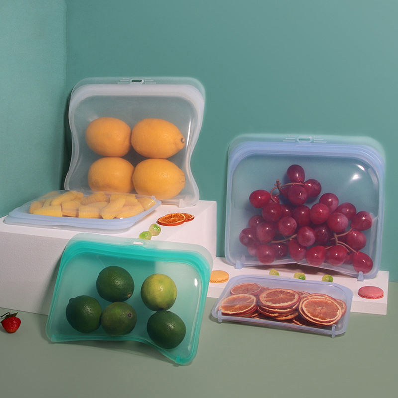 580ml Food Grade Silicone Ziplock Bag