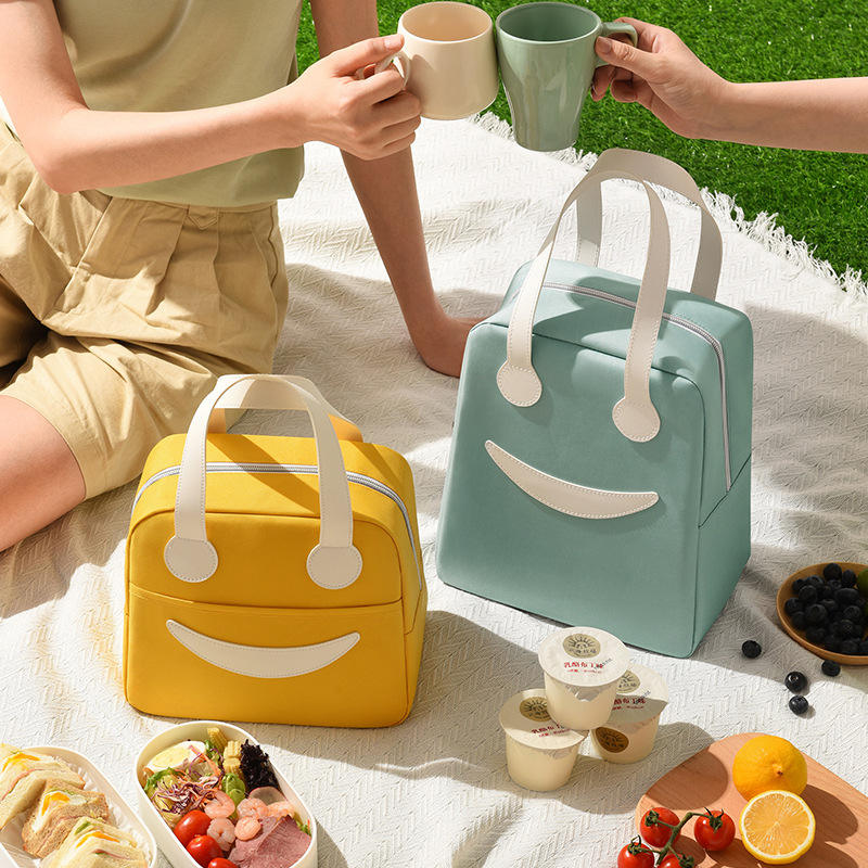 Smiley Insulated Lunch Bag