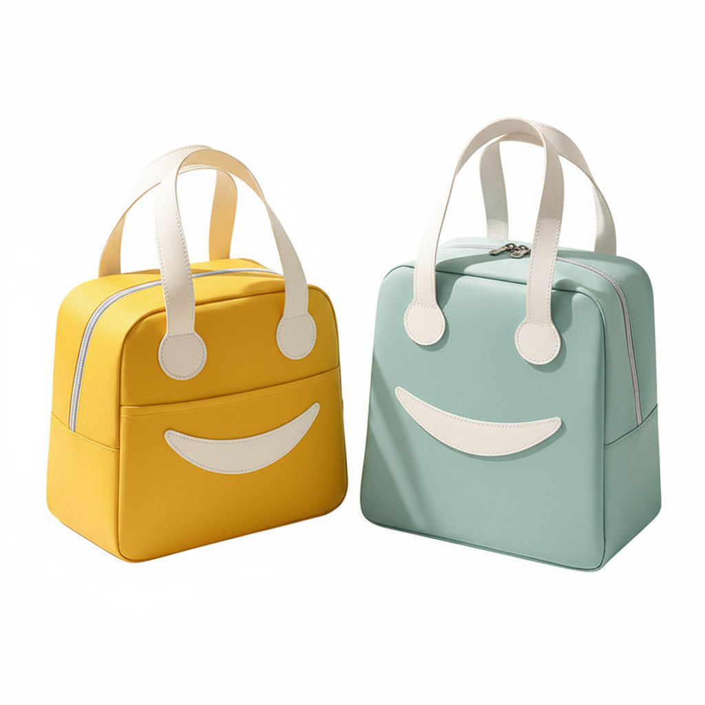 Smiley Insulated Lunch Bag