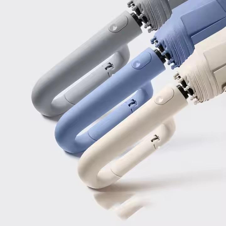 27" Automatic Foldable UV Umbrella with Carabiner
