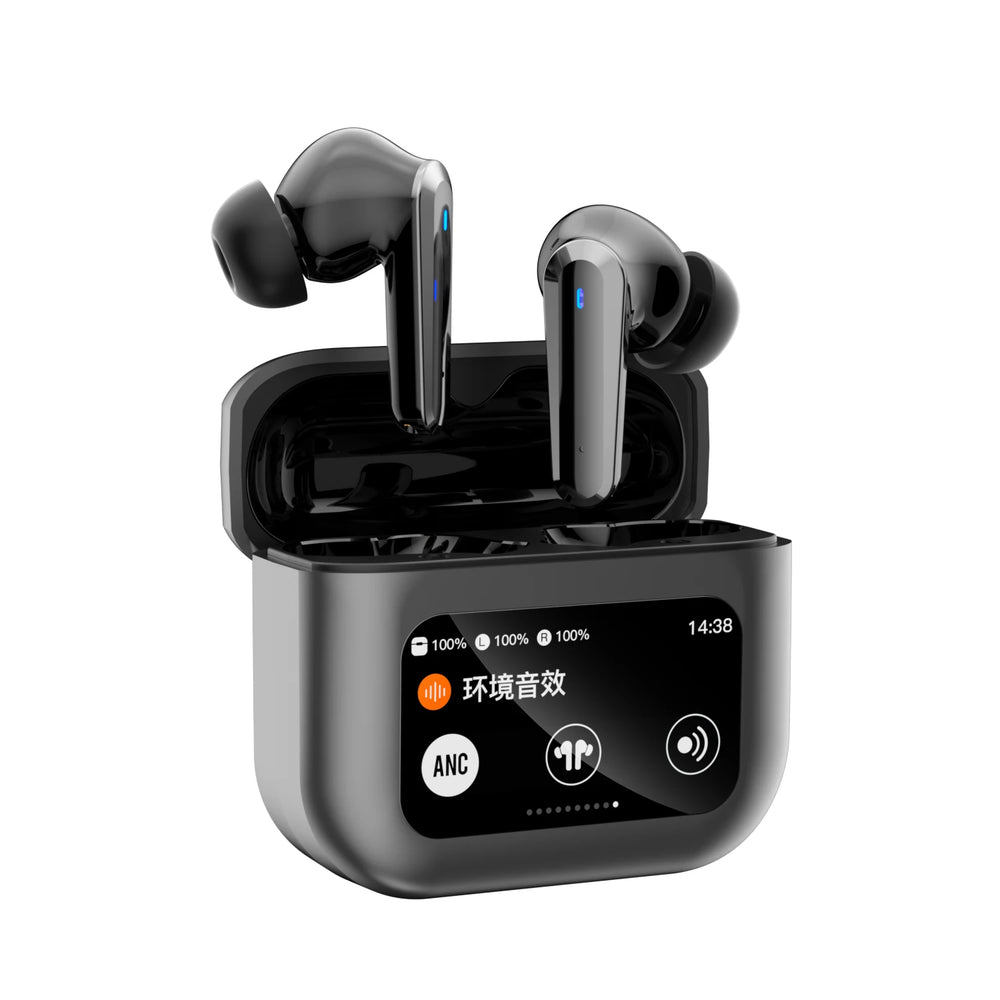 Free Sample NEEXXT Q30AI Hot Selling Touch Screen LED Display AI TWS Earbuds Earphones for Travel and Business