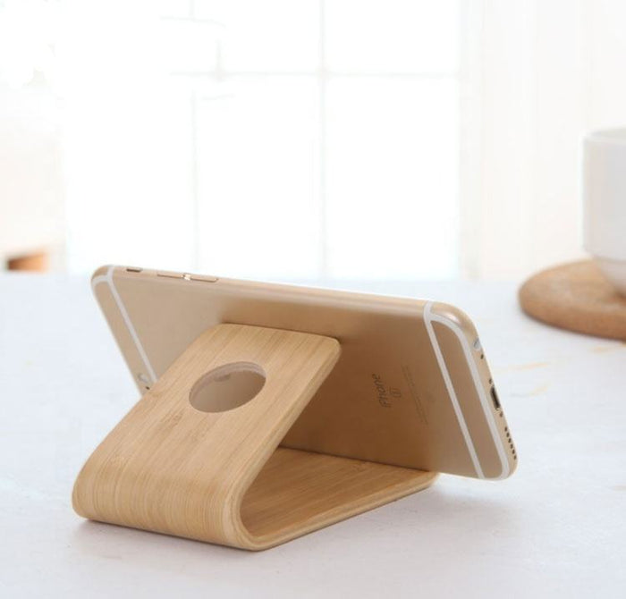 Minimalist Wooden Phone Stand