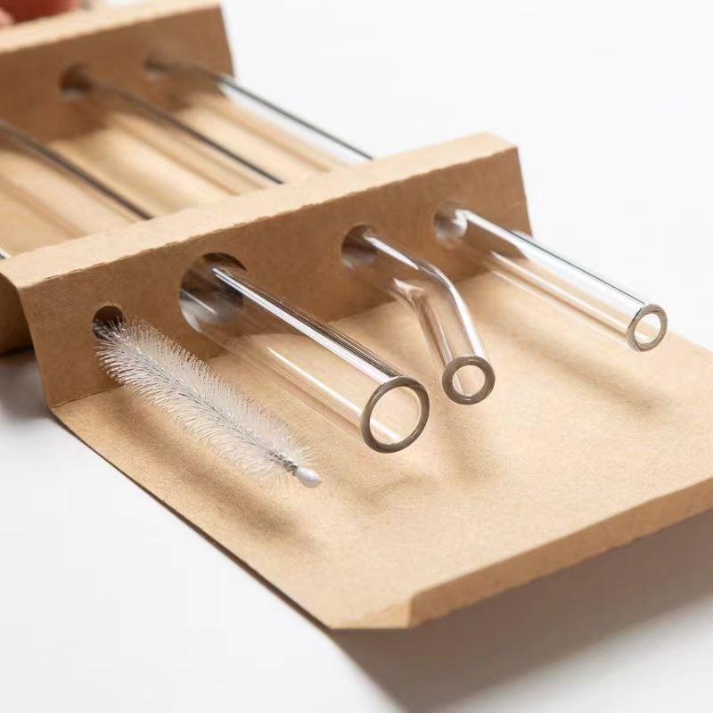 Glass Reusable Straw Set