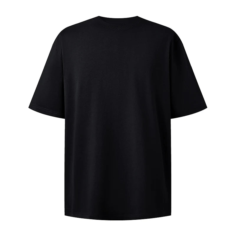 US Size Oversized Unisex Tshirt 260 GSM 100% Cotton Dropped Shoulders Custom Logo Print Heavyweight High Quality Knitted High