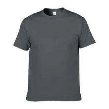 Plus Size 100% Cotton 150 GSM Custom Logo Printed Solid Color Lightweight Breathable O-Neck T-Shirt Men European Size Plain Dyed