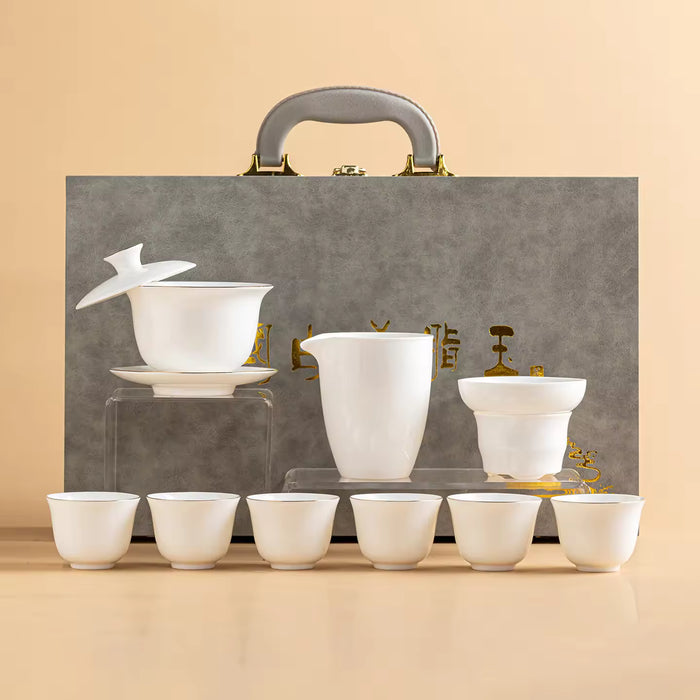 9-Piece Gongfu Ceramic Tea Set