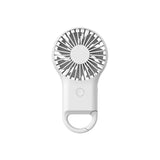 Mini Rechargeable Fan with LED Light & Hook