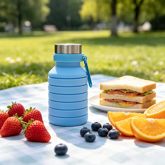 FlexiFold 500ml Collapsible Silicone Bottle